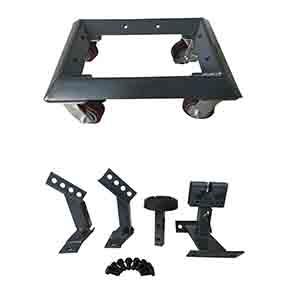 collision vehicle dolly used in auto repair shop 